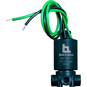 BACCARA G75-A 9-12VDC LATCH 3 VÍAS BASE PLÁSTICO