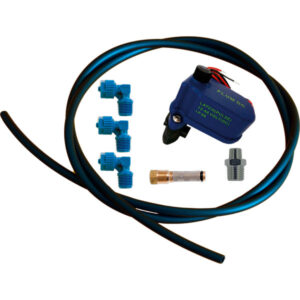 KIT ELECTROVÁLVULA 12-40VDC LATCH (SOLENOIDE FLUM) CON MANDO MANUAL